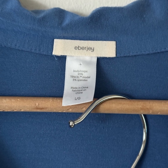 Eberjey L Gisele Long-Sleeve Tencel Pajama Set in Blue - Picture 6 of 8